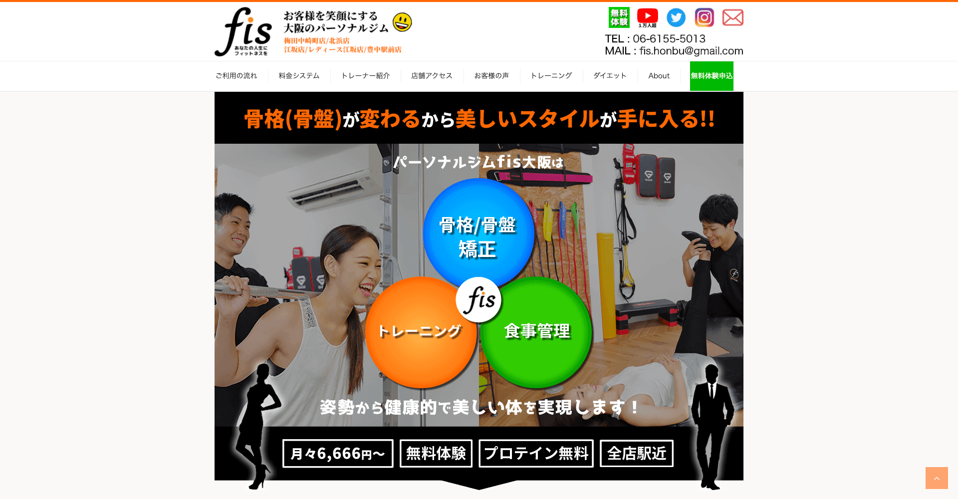 パーソナルトレーニングジム fis. 茨木店